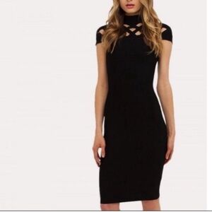 NWT GRACIA bandage black sexy dress form fitting enhancing sz M
